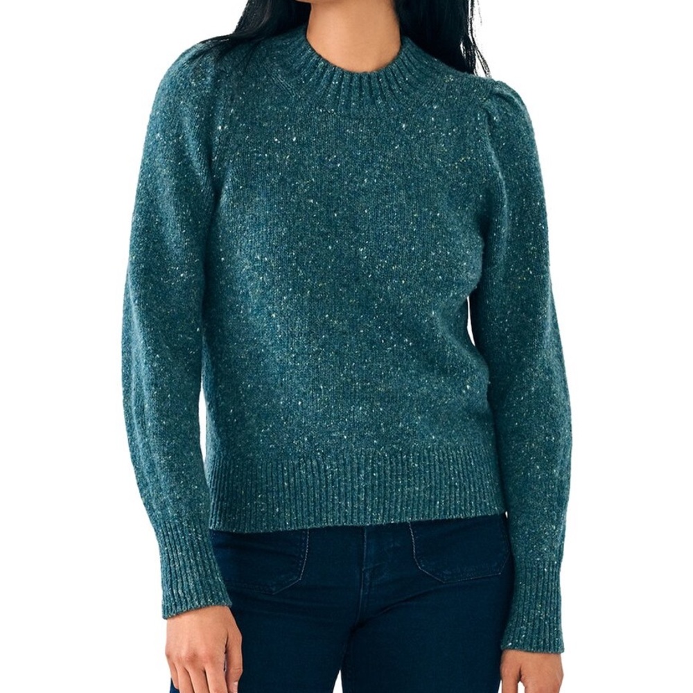 Faherty Boone Sweater in Terrazo color blue xl